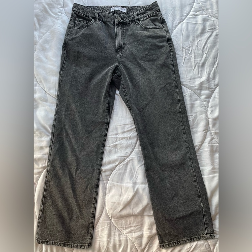 Garage denim black straight jeans size 9